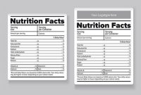 Nutrition Label Template Word – Printable Label Templates with Nutrition Label Template Word