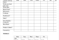 Office Cleaning Schedule Template – 11+ Free Word, Pdf with regard to Blank Cleaning Schedule Template
