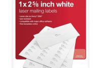 Office Depot Brand Inkjet/laser Address Labels, White 1" X 2 intended for Office Depot Address Label Template