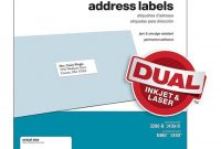 Office Depot® Brand White Inkjet/laser Address Labels, 505-O004-0004, 1" X  2 5/8", Box Of 3,000 throughout Office Depot Address Label Template