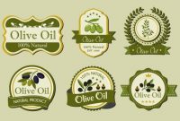 Olive Oil Label Templates Various Green Shapes Isolation with regard to Adobe Illustrator Label Template