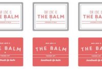 Our Love Is The Balm (Pucker Up)" Lip Balm Labels Printable within Free Chapstick Label Template