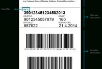 Pallet Label with regard to Pallet Label Template