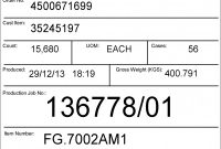 Pallet Labeller, Gs1 Compliant – Advanced Labelling Systems Ltd regarding Pallet Label Template