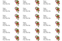 Per Sheet Label Template And Free Christmas Return Address F with Christmas Return Address Labels Template