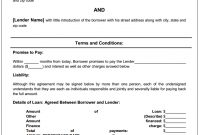 Personal Loan Agreement | Printable Agreements - Private in Blank Loan Agreement Template