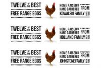Personalised Egg Carton Labels. Pdf Version To Print On A4 in Egg Carton Labels Template