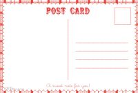Postcardpedia: Free Printable Postcard Templates regarding Free Blank Postcard Template For Word