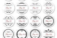 Printable 2″ Round Labels – Free Template Set | Free within 2 Inch Round Label Template