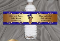 Printable Baby Shower Water Bottle Labels, Royal Baby Shower with regard to Baby Shower Water Bottle Labels Template