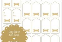 Printable Dog Bone Gift Tags | Bone Gifts, Gift Tags, Gift intended for Dog Treat Label Template