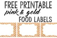 Printable Food Labels For Party – Printable Label Templates pertaining to Food Label Template For Party