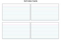 Printable Index Card Templates: 3X5 And 4X6 Blank Pdfs inside 3X5 Blank Index Card Template