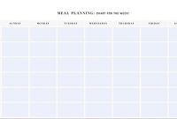 Printable Meal Planning Templates To Simplify Your Life intended for Blank Meal Plan Template