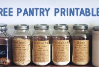 Printable Pantry Labels [Free Template] – Onlinelabels inside Free Printable Jar Labels Template