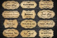 Printable Potion Ingredient Labels, Magic Potion Ingredient Labels, Magical  Potion Party Printables, Summer Party Potions, Instant Download pertaining to Harry Potter Potion Labels Templates