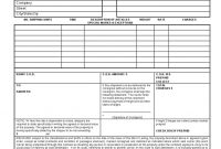 Printable Sample Blank Bill Of Lading Form … | Bill Of within Blank Bol Template