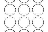 Printable Shape Templates For Art Crafts | Printable Circles with 2 Inch Round Label Template