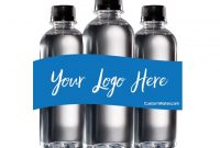 Printable Water Bottle Label Templatescustomwater in Mineral Water Label Template