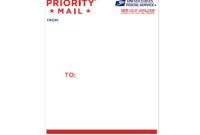Priority Mail Address Label | Usps intended for Usps Shipping Label Template Word