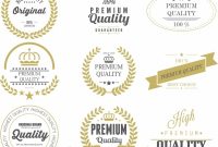 Quality Labels Templates Vintage Design Star Texts regarding Adobe Illustrator Label Template