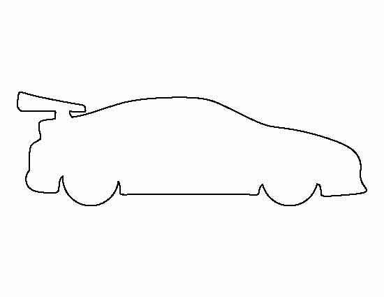 Race Car Pattern. Use The Printable Outline For Crafts within Blank Race Car Templates