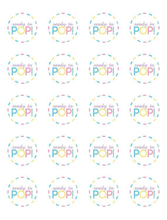 Ready To Pop Printable Labels Free | Free Baby Shower throughout Ready To Pop Labels Template