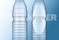 Realistic Water Bottle With Label Template | Free Vector within Mineral Water Label Template