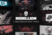 Rebellion - Theme For Music Bands &amp; Record Labels inside Record Label Website Template Free