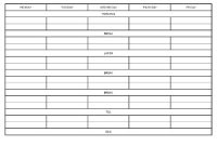 Revision | Mrreid pertaining to Blank Revision Timetable Template