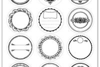 Round Labels In A Vintage Style Design | Free Printable pertaining to Template For Circle Labels