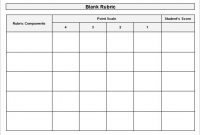 Rubric Template – 47+ Free Word, Excel, Pdf Format Download inside Blank Rubric Template