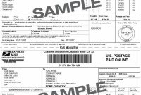 Sample Express Mail International Shipping Label With pertaining to International Shipping Label Template