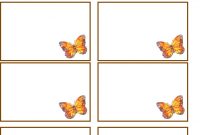 School Butterfly Name Tags – Clip Art Library with Butterfly Labels Templates