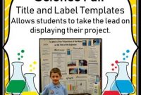 Science Fair Project Labels And Title Template: Editable in Science Fair Labels Templates