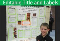 Science Fair Project Labels And Title Template: Editable pertaining to Science Fair Labels Templates