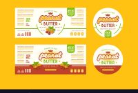 Set Of Templates Label For Peanut Butter within Food Product Labels Template