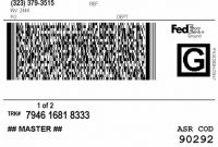 Shipping Label Example In 2020 | Label Template Word, Label with Fedex Label Template Word