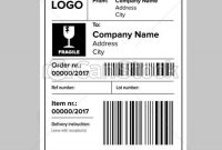 Shipping Label Template throughout Online Shipping Label Template