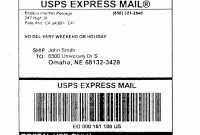 Shipping Label Template Usps – Printable Label Templates for Usps Shipping Label Template