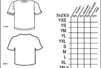 Simple T-Shirt Order Form Template | Order Form Template in Blank T Shirt Order Form Template