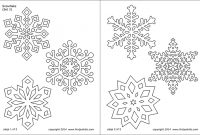 Snowflake Coloring Pages | Free Printable Templates with Blank Snowflake Template