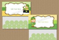 St Patrick's Day Goodie Bag Toppers – Printable Treat Bag Topper Template –  St Patricks Day Bag Labels – Editable St Pats Party Favors for Goodie Bag Label Template