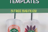 Starbucks Coffee Cold Cup Svg Template [3 Free Svgs] pertaining to Starbucks Create Your Own Tumbler Blank Template
