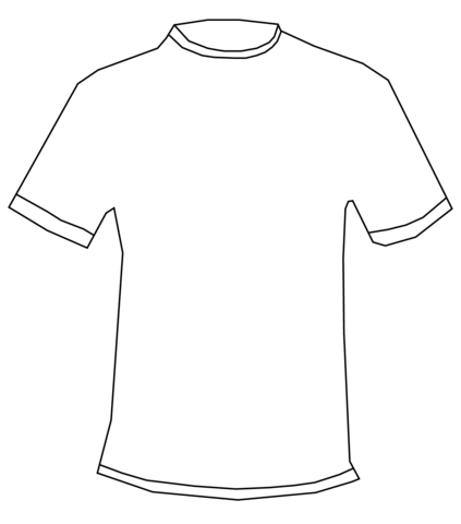 T-Shirt Coloring Page | Free Printable Coloring Pages in Printable ...