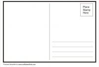 Template You Can Use To Make Your Own Postcards! | Postcard in Free Blank Postcard Template For Word