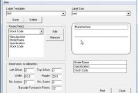 The Label Designer | Rightcontrol Stock Control Software For intended for Inventory Labels Template