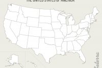 The U.s.: 50 States Printables – Map Quiz Game regarding Blank Template Of The United States