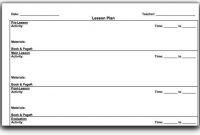 Top 10 Lesson Plan Template Forms And Websites | Lesson Plan in Madeline Hunter Lesson Plan Template Blank