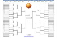 Tournament Bracket Templates For Excel – 2020 March Madness in Blank March Madness Bracket Template